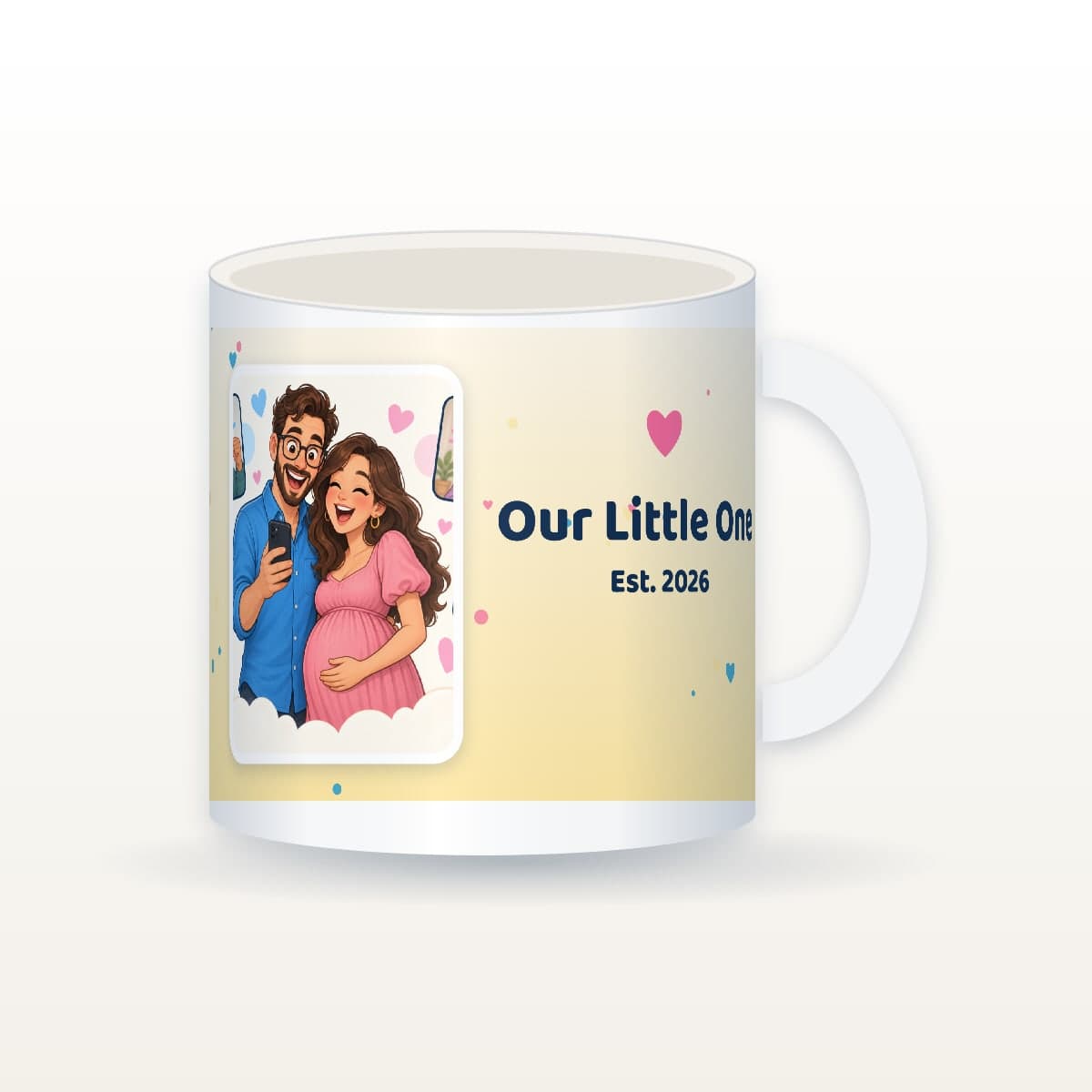 Personalized Photo Mug, 11 oz White Ceramic